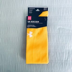 NWT Under Armour Soccer Socks Gold / Adult Large
